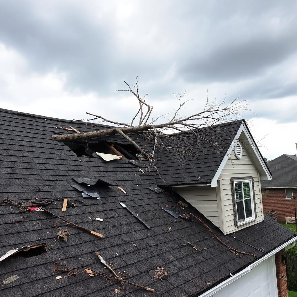 Herstel na zware storm — voor